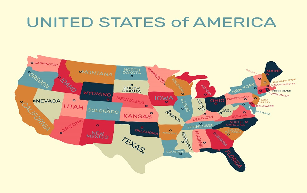 USA map