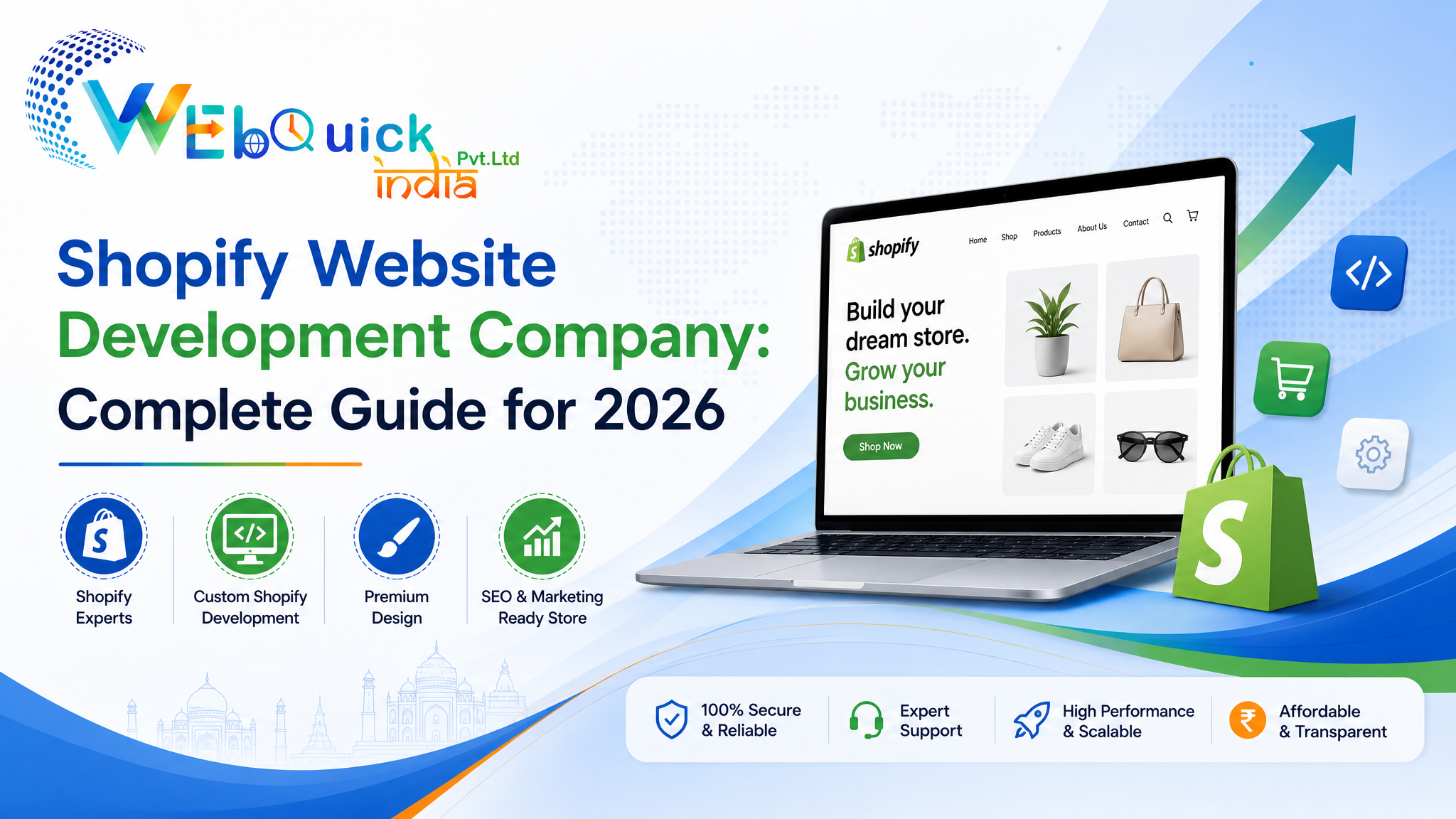 Shopify website development company offering custom Shopify development services